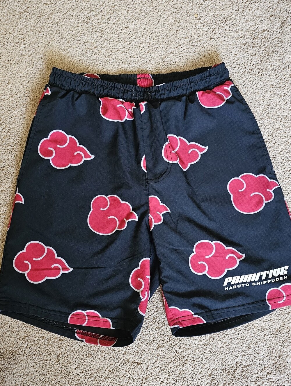 Primitive x Naruto Akatsuki Black/red Swim Shorts